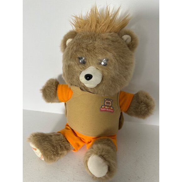 Vintage Teddy Ruxpin Interactive Plush Bear 2017 Alchemy  Tan & Orange works - Picture 3 of 7